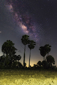 银河景观银河背景夜空与星和银河图片