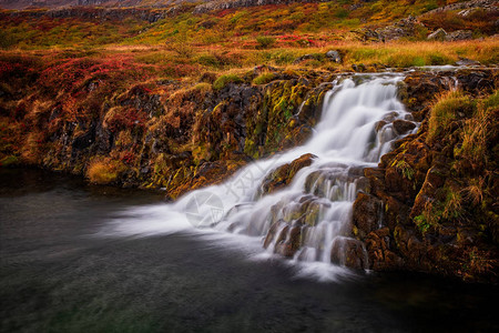 冰岛Dynjandi瀑布的Gagumannafos图片