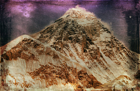 尼泊尔珠穆峰高会议从卡拉图片