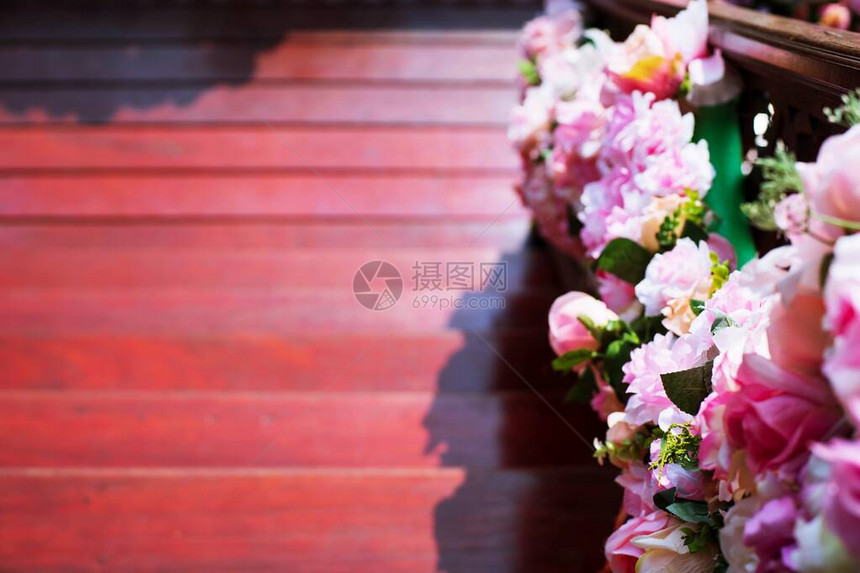 泰国结婚花和装饰礼仪的图片