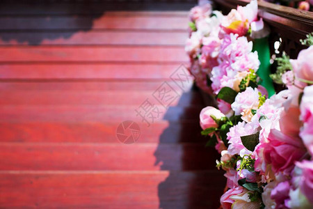 泰国结婚花和装饰礼仪的图片