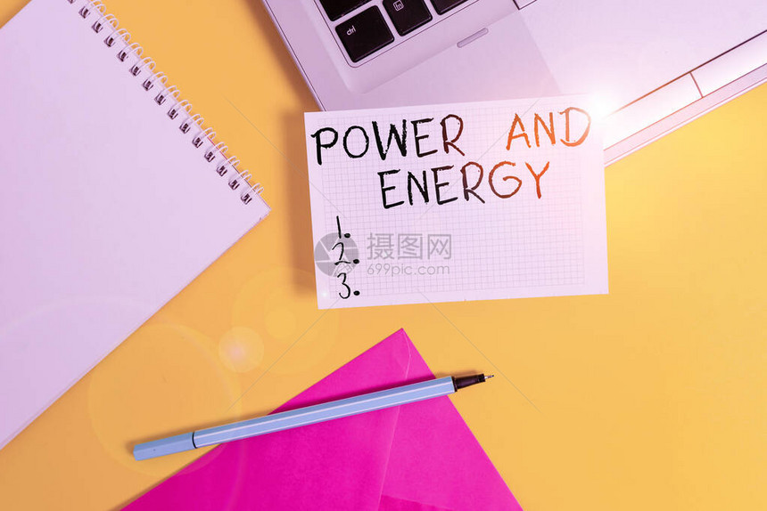 显示力量和能量的概念手写概念意义电力配电行业高能笔记本电脑标记方片螺旋笔图片
