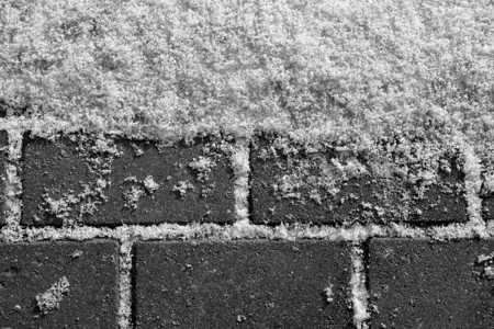 黑白城市路面上的雪壁纸或设计季节背图片