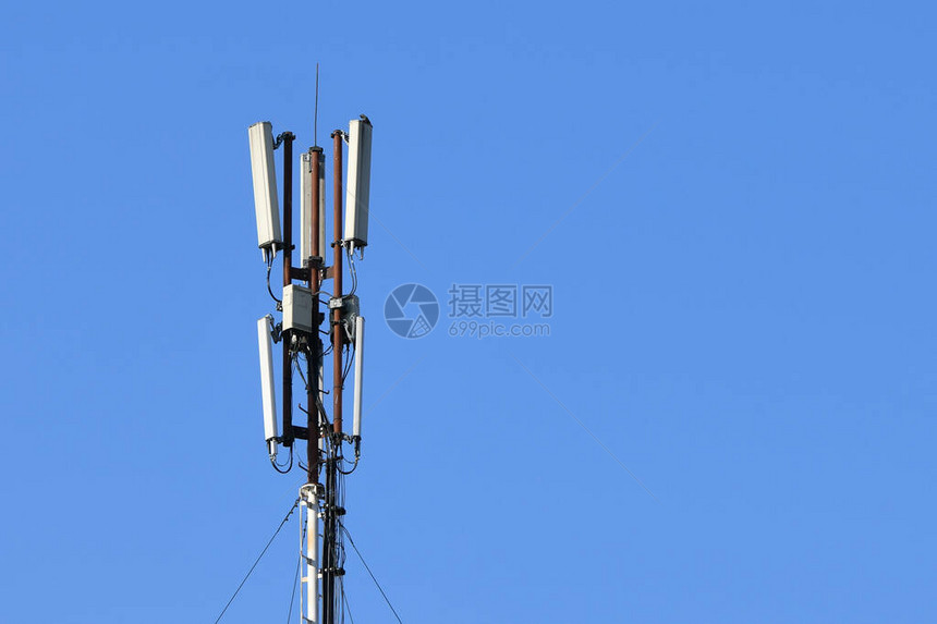 移动塔复方5g移动连接高速互联网概念未来移动网络的技术图片