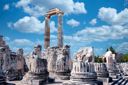 古代阿波罗寺土耳其艾登州迪姆镇阿图片