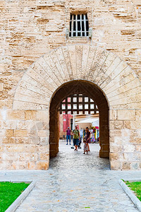 阿尔库迪亚城墙门西班牙马略卡岛阿尔库迪图片