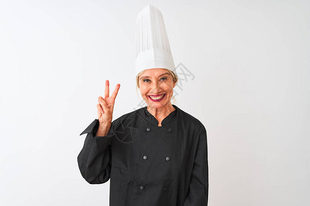 中年女厨师身穿制服图片