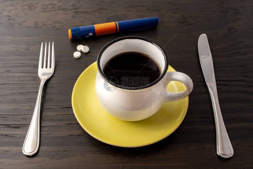 膳食设置禁食咖啡糖尿病药物和图片