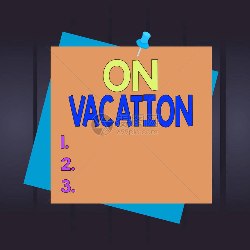 写笔记显示在度假离家或商务旅行或娱乐期间的商业概念提醒颜色背景图钉备图片