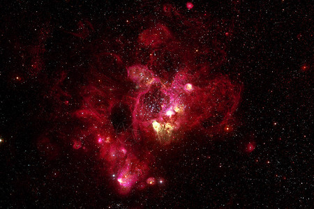 深空恒星群银河系由美国航天局提供图片
