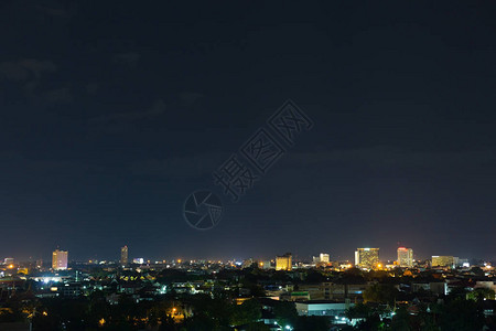 美丽的城市风景之夜图片