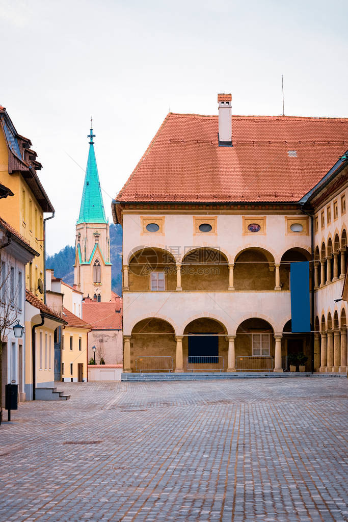 斯洛文尼亚Celje老城的区域博物馆的城市景象图片