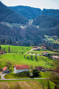 斯洛文尼亚Celje老城的山谷景观图片