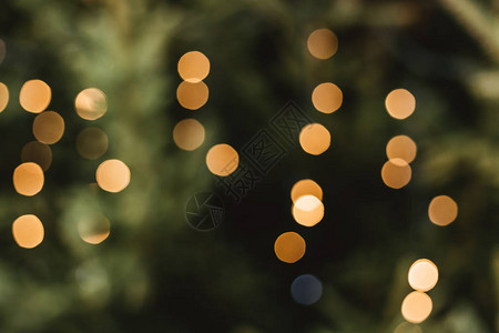 灯光模糊的bokoh背景没有焦点的圣诞节灯图片