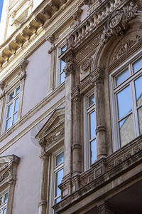 古典建筑外墙门窗老建筑图片