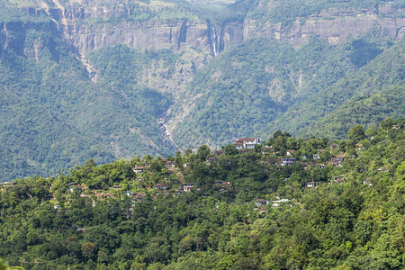 印度梅加拉亚邦的农格里亚特村图片