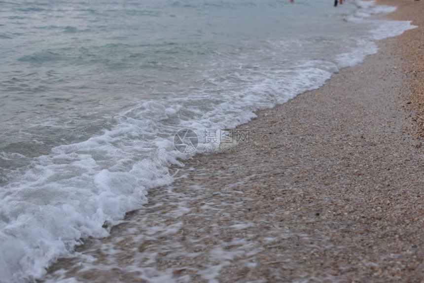 海滨美丽的风景放松视图图片