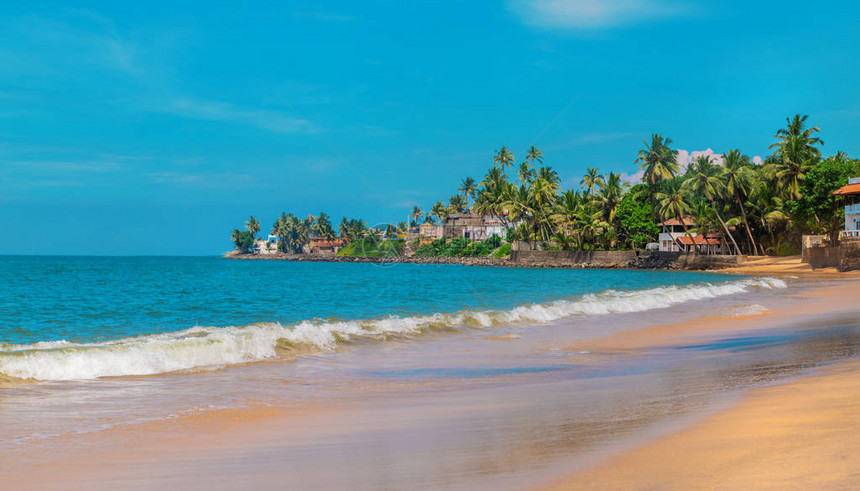 斯里兰卡海洋贝鲁瓦拉海滩选图片