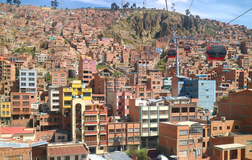 拉巴斯有线汽车网络MiTeleferico玻利维亚拉巴斯对城图片