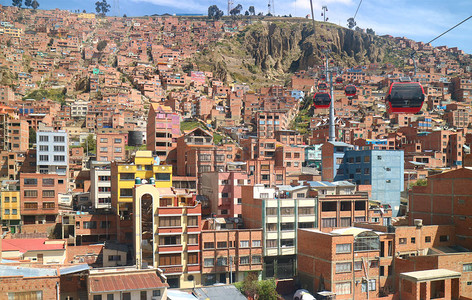 拉巴斯有线汽车网络MiTeleferico玻利维亚拉巴斯对城图片