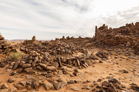 摩洛哥埃拉奇迪亚省HassiBaHallou丧失的幽灵镇撒哈拉图片