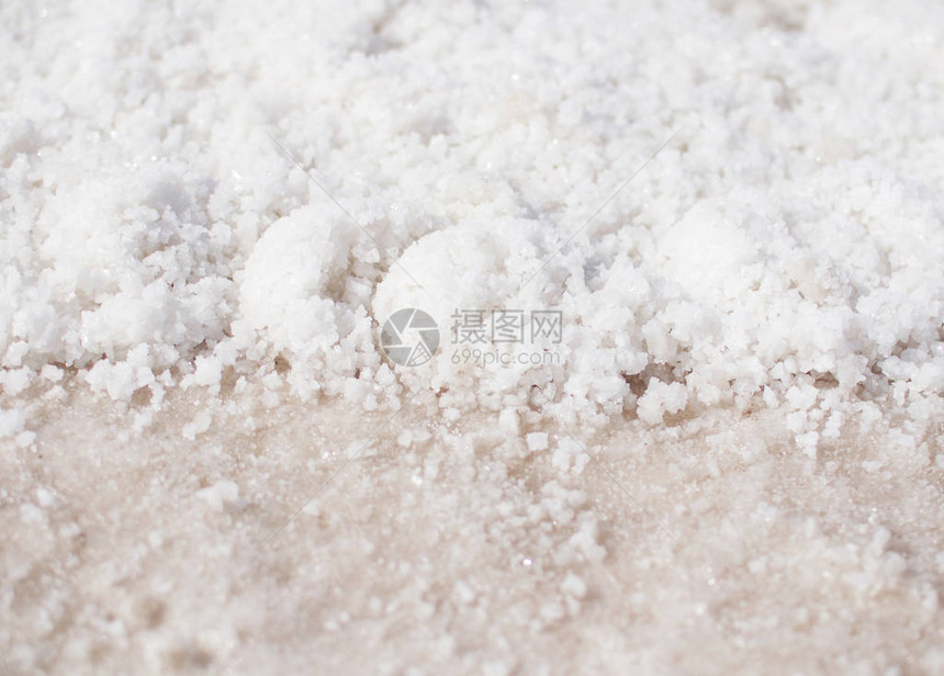 乌克兰的盐湖盐和质地水晶盐图片