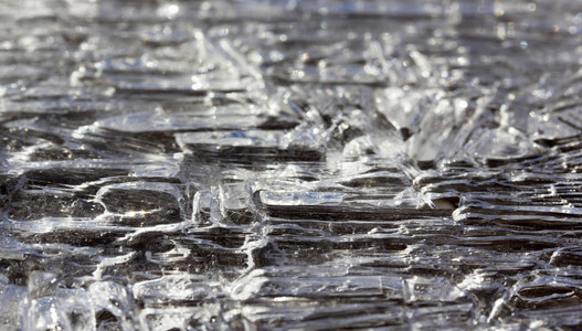 冰冻的水冬天的背景背景图片