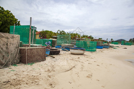 camlap芽庄有渔民的船图片