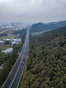 广西南宁市郊区高速公路空中摄影业10月2图片