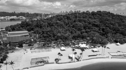 新加坡森托萨岛和西洛索海滩的图片