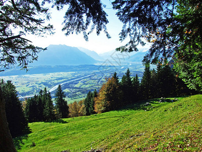 关于阿尔普斯坦山脉瑞士圣加仑州SG的莱茵河流域Rhevent图片