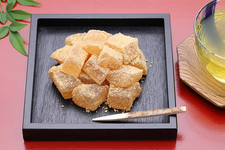 日式糕点蕨麻糬传统点心图片