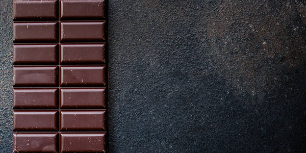 巧克力美味的可甜点背地顶端视图复制空间糖图片