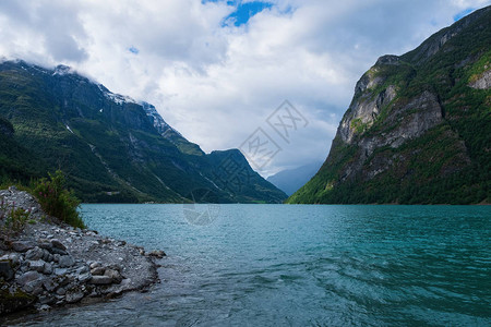 挪威斯特林美丽的奥尔德瓦特湖201背景图片