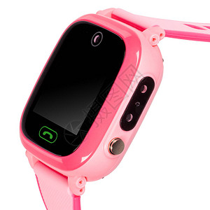 粉红儿童智能手表图片