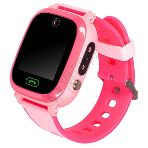 粉红色儿童智能手表图片