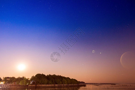 夜空中的星星图片