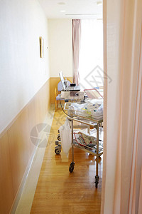 日本一家医院配有医用窗帘和急图片