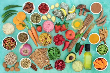 健康饮食概念的健康食品图片