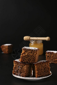 RoshhashhanahJewish新年节日上传统甜蜂派图片