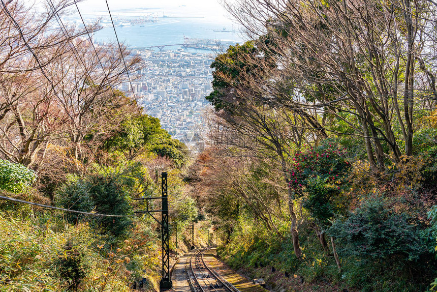 玛雅有线汽车和绳索系统在山顶和玛雅山基地之间行驶图片