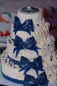 美好的婚礼蛋糕在喜图片