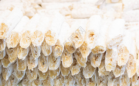大量传统土耳其软糖衣软糖背景图片