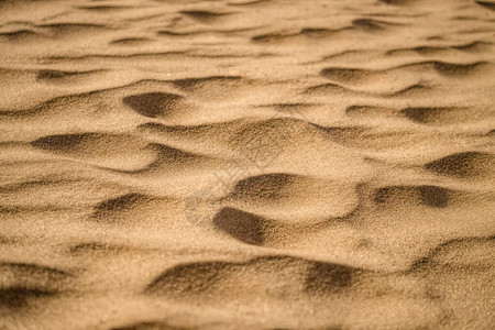 风形成的沙纹高清图片