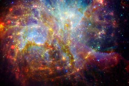 无尽宇宙的美丽科幻小说艺术由美国航天局提图片