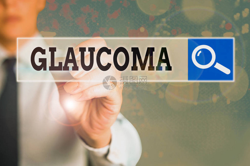 Glaucoma表示Glaoycoma的概念手写概念意指导致视觉神经损失受图片