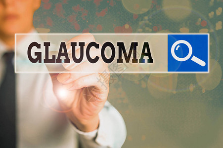 Glaucoma表示Glaoycoma的概念手写概念意指导致视觉神经损失受背景