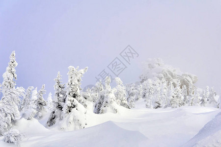 冬季山地景观图片