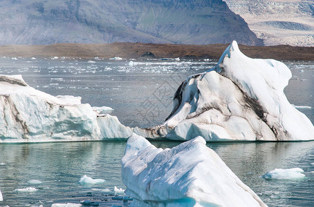 冰岛夏季的冰山图片