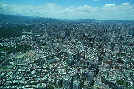 从台北101可见台北的台北城市风图片